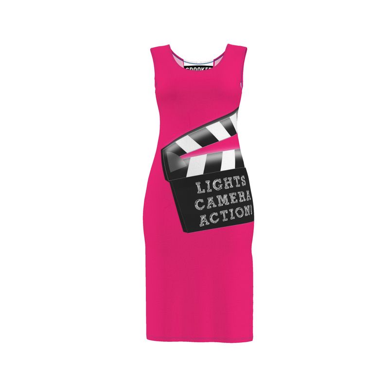 Lights, Camera, Action Bodycon Dress. Fabulous Fuchsia..