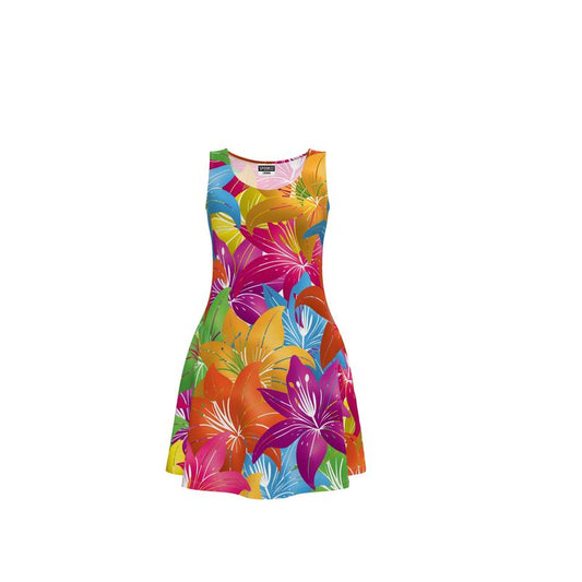 Jungle Lillies Skater Dress