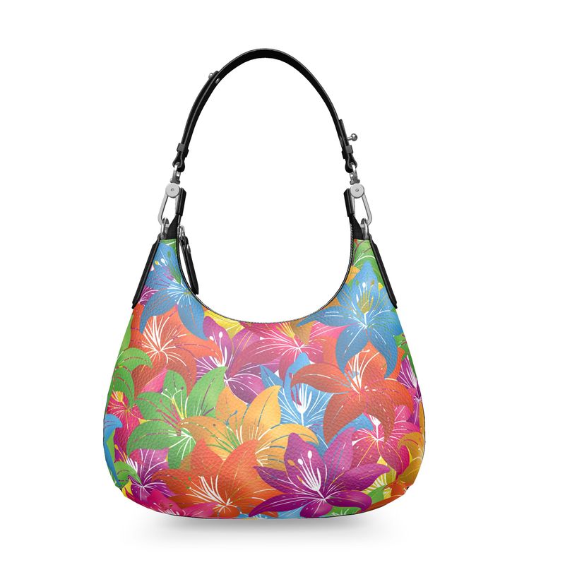 Jungle Lilies Mini Curve Bag